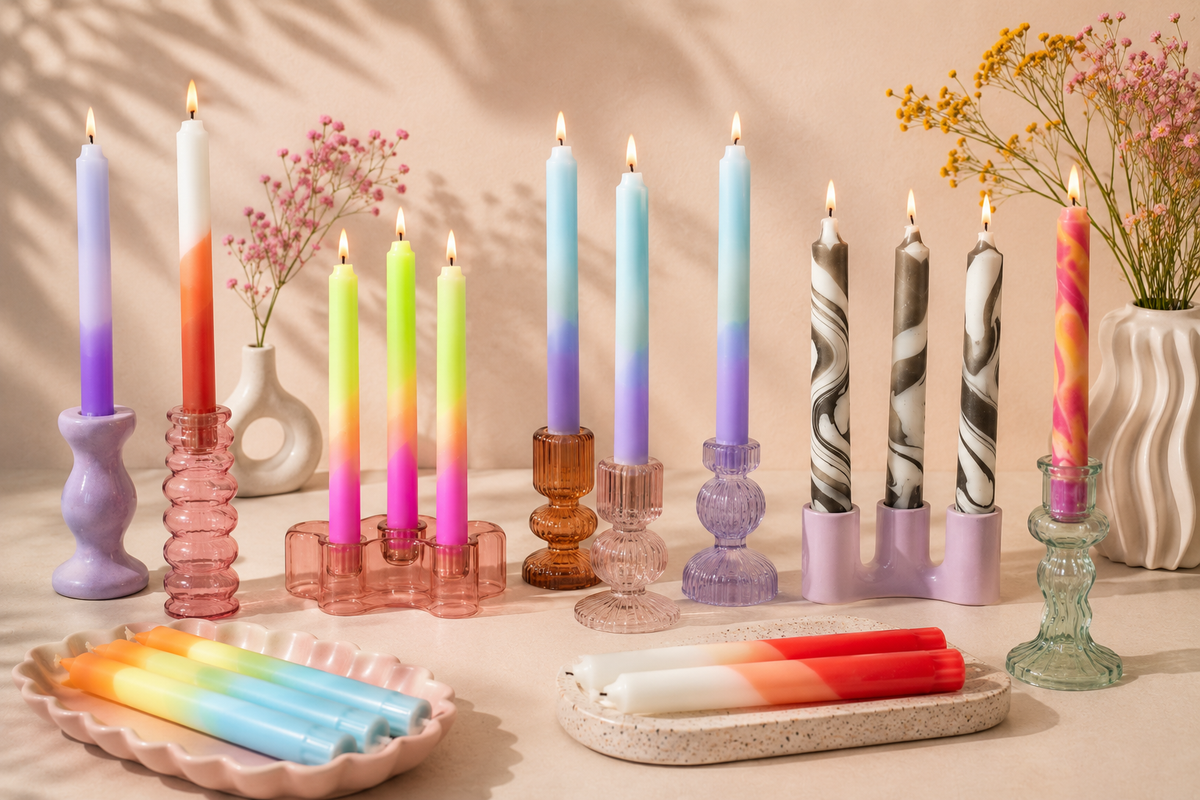 Coloured Taper Candles: Choosing the Right Shade