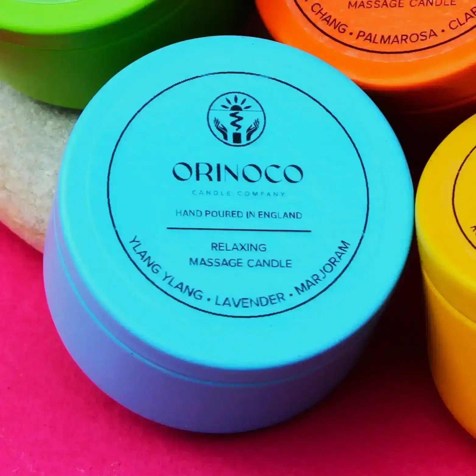 Orinoco Skincare Relaxing Massage Candle with Ylang Ylang, Lavender, and Marjoram