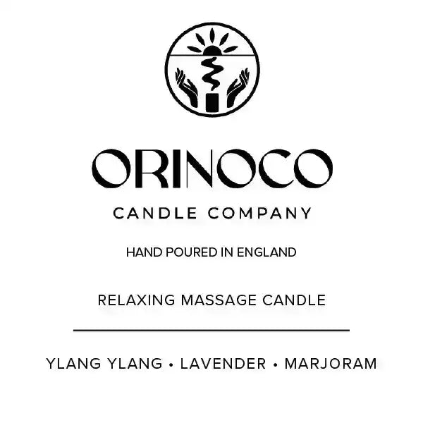 Orinoco Candle Company Relaxing Massage Candle with Ylang Ylang, Lavender, and Marjoram